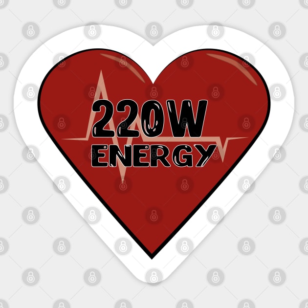 200w ENERGY heart Sticker by Lady_M